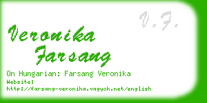 veronika farsang business card